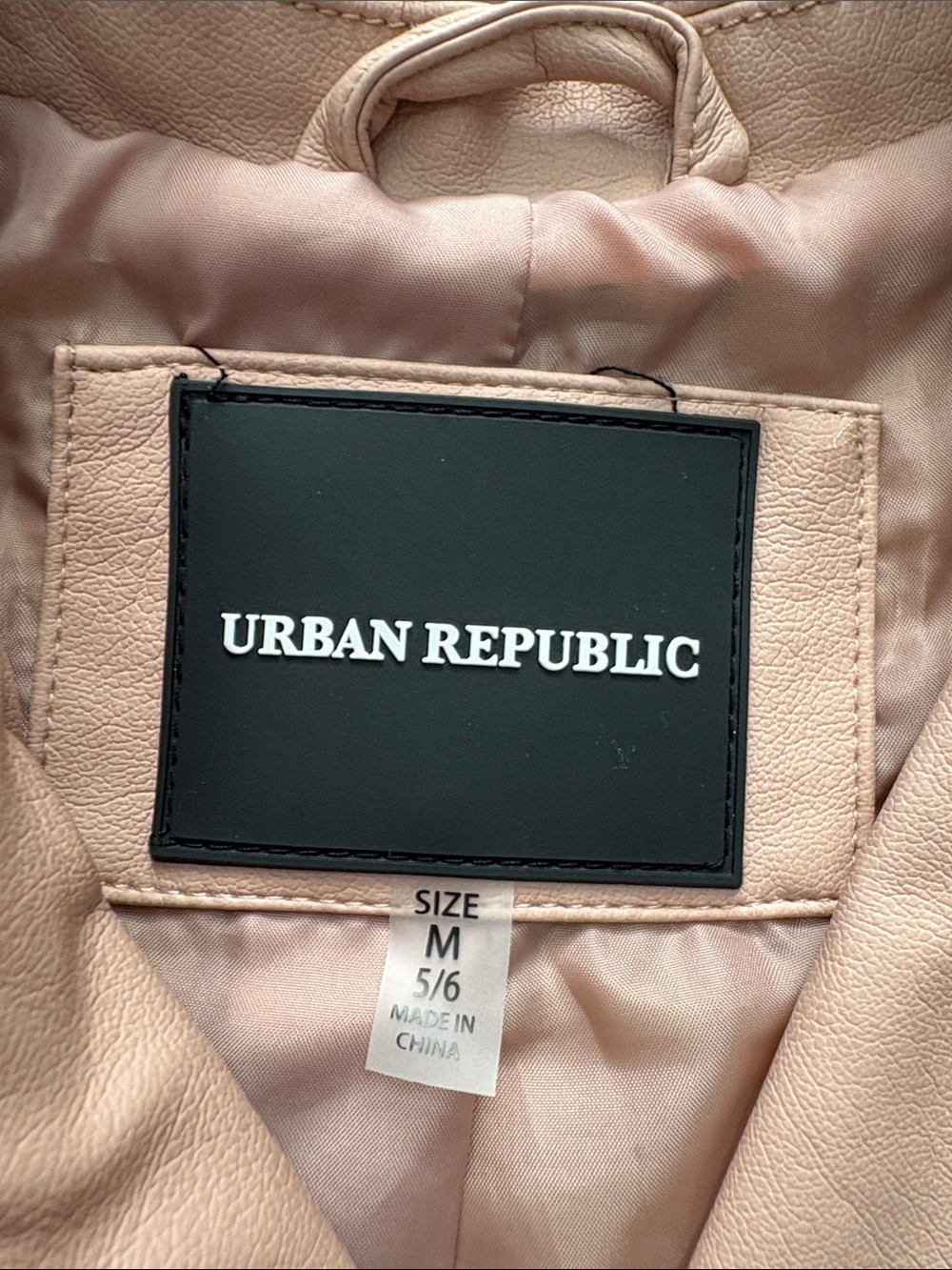 Urban Republic Women's Blush Pink Moto Jacket - Picture 2 of 4